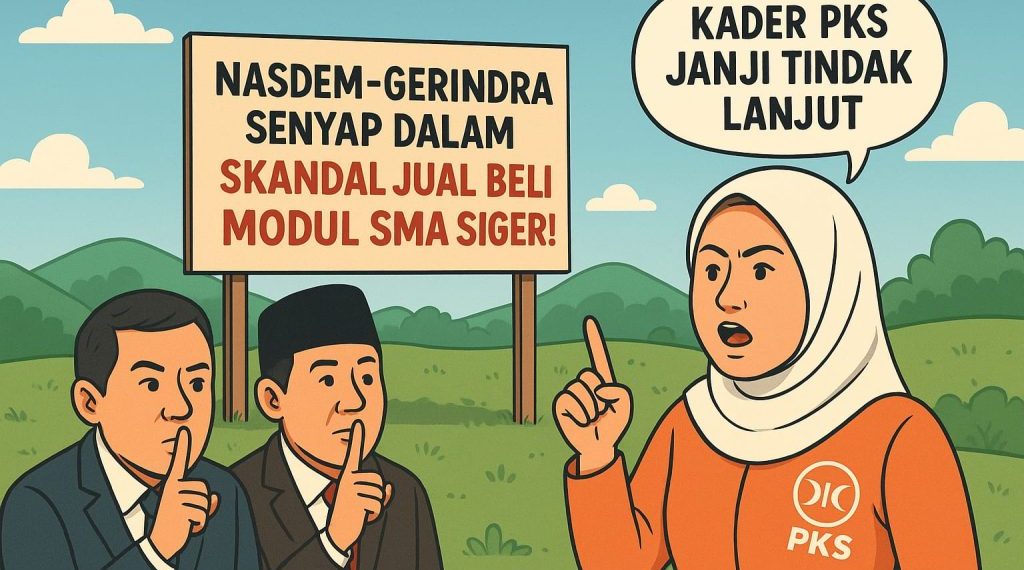 Nasdem dan Gerindra Senyap, Skandal Jual Beli Modul SMA Siger Terkuak, PKS Janji Tindak Lanjut