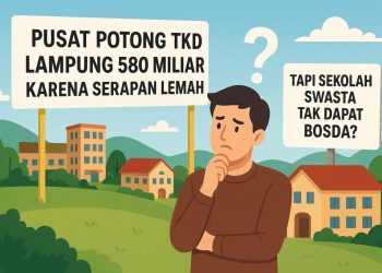 Bingung! Pusat Pangkas TKD Lampung 580 Miliar, Tapi SMA/SMK Swasta Tetap Tanpa BOSDA