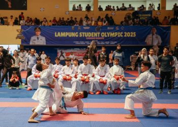 Semangat Juang Atlet Muda Menggelora di Ajang Lampung Student Olympic 2025 Cabang Karate