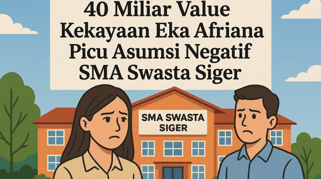 “Wow! 40 Miliar Kekayaan Eka Afriana Bikin Geger: SMA Siger Diduga Gunakan Aset Negara, DPRD Diminta Bertindak!”