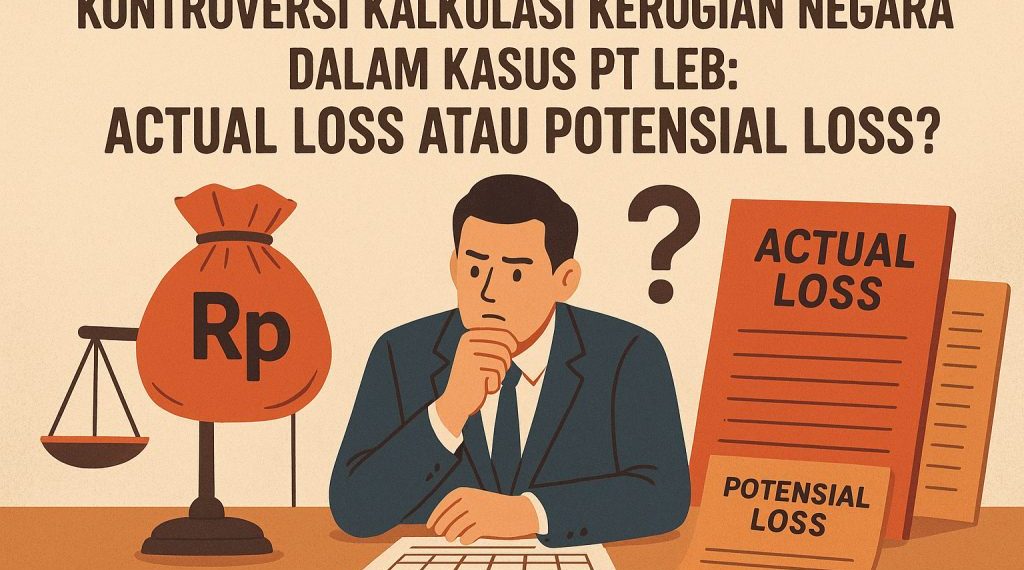 Kontroversi Perhitungan Kerugian Negara Kasus PT LEB: Actual Loss vs Potensial Loss