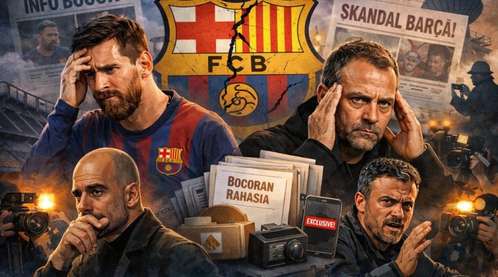 Barcelona Kerap Alami Kebocoran Rahasia Internal, Messi Hingga Flick Jadi Korban