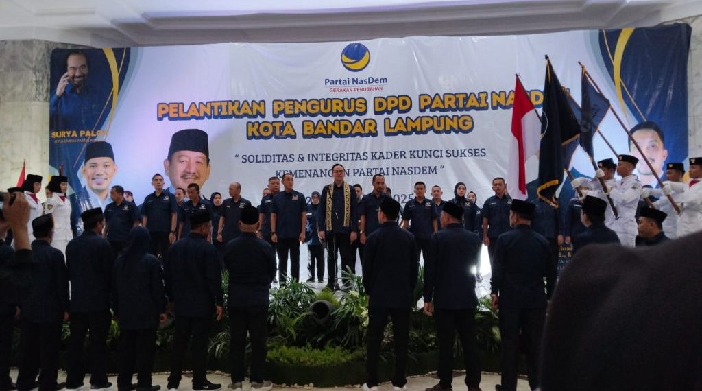 Naldi dan Ahmad Rizqy Resmi Pimpin DPD Nasdem Bandar Lampung