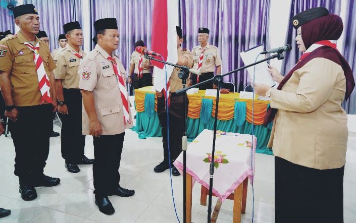 Umi Laila Resmi Lantik Pengurus Kwarran Pramuka Pardasuka