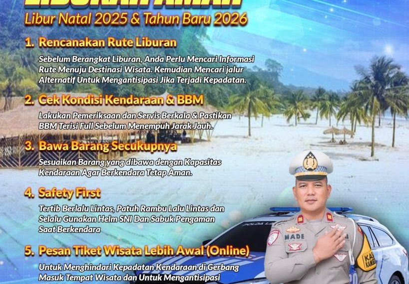 Satlantas Lampung Selatan Tekankan Keselamatan Selama Libur Nataru