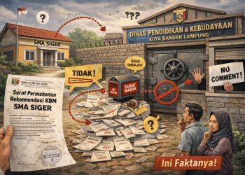 Surat Permohonan Rekomendasi KBM SMA Siger ke Disdikbud Tak Berbalas? Ini Faktanya