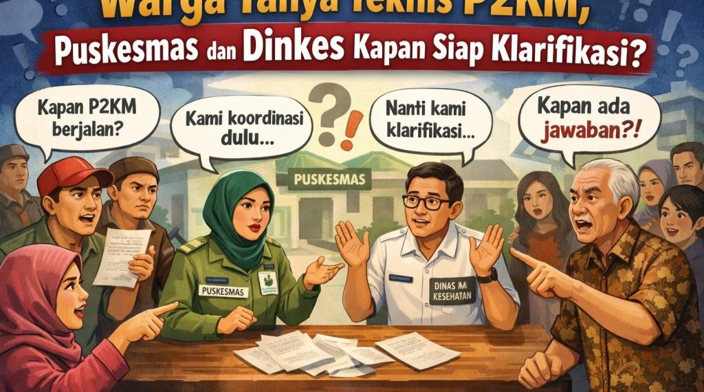 Warga Tanya Teknis P2KM, Puskesmas dan Dinkes Kapan Siap Klarifikasi?