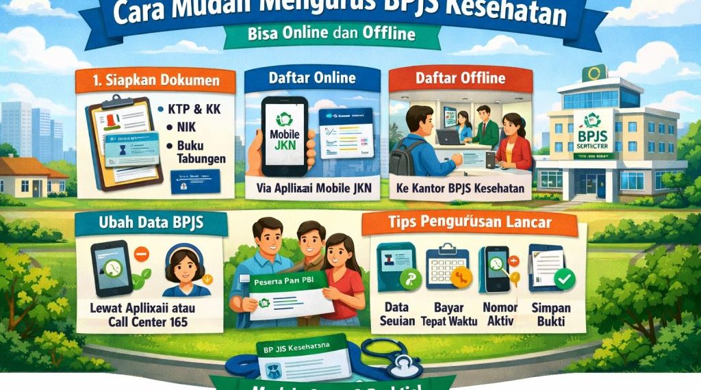 Cara Mudah Mengurus BPJS Kesehatan, Bisa Online dan Offline