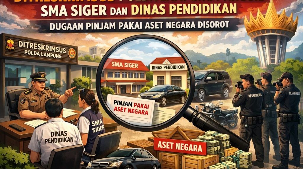 Ditreskrimsus Polda Lampung Panggil SMA Siger dan Dinas Pendidikan, Dugaan Pinjam Pakai Aset Negara Disorot