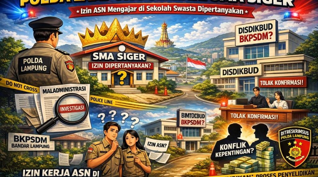 Polda Lampung Selidiki SMA Siger, Izin ASN Mengajar di Sekolah Swasta Dipertanyakan
