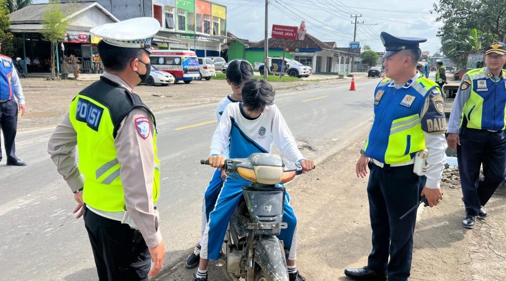 Knalpot Brong hingga Pengendara di Bawah Umur Dominasi Pelanggaran di Pringsewu