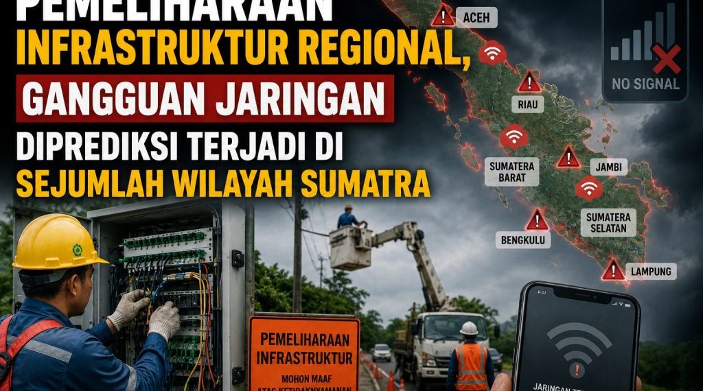 Warga Sumatra Diingatkan Siaga Gangguan Internet dan Komunikasi Sementara
