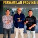 Foto : Komisaris Majalah Narasi.Id, dan MataVivo.id (Vivo Trialito, Berserta Kepala BPK Perwakilan Provinsi Lampung Nugroho Heru Wibowo (tengah), dan Rahmat Kepala Marketing Majalah Narasi.id