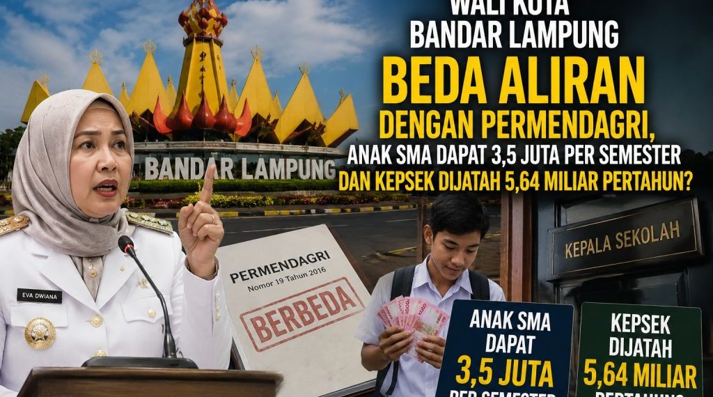 Di Tengah BOSDA Tertunda, Pemkot Bandar Lampung Siapkan Insentif Jutaan untuk Kepsek
