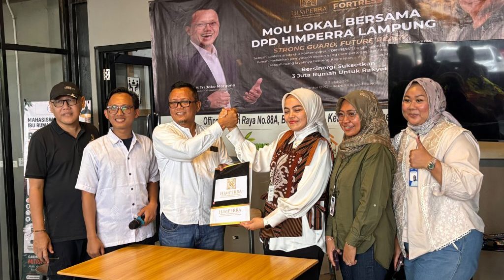 Pengembang dan Perbankan Bersatu, Himperra Lampung Resmi Jalin Kerja Sama dengan BRI