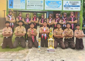 Harumkan Lampung, SDN 2 Branti Raya Natar Borong Piala LKBB Nasional dan Kejuaraan Renang