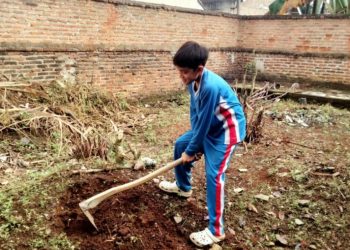 SDN 1 Jatimulyo Gaspol Program ABRI, Bikin Sekolah Makin Asri, Bersih, Rapi, dan Indah