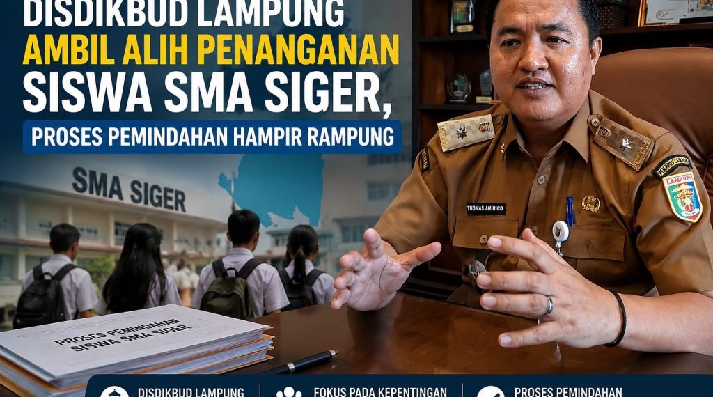 Pemindahan Siswa SMA Siger Dilakukan Bertahap, Disdikbud Pastikan Lancar
