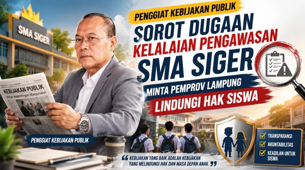SMA Siger Diduga Tak Kantongi Izin, Abdullah Sani Soroti Peran Pengawasan Pemprov