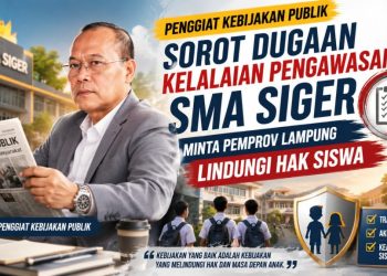 SMA Siger Diduga Tak Kantongi Izin, Abdullah Sani Soroti Peran Pengawasan Pemprov