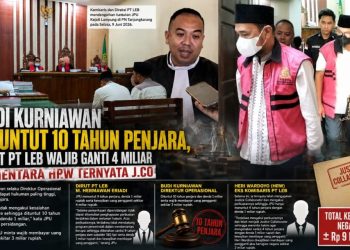 Eks Komisaris PT LEB Akui Perbuatan dan Jadi Justice Collaborator, Dituntut 4 Tahun